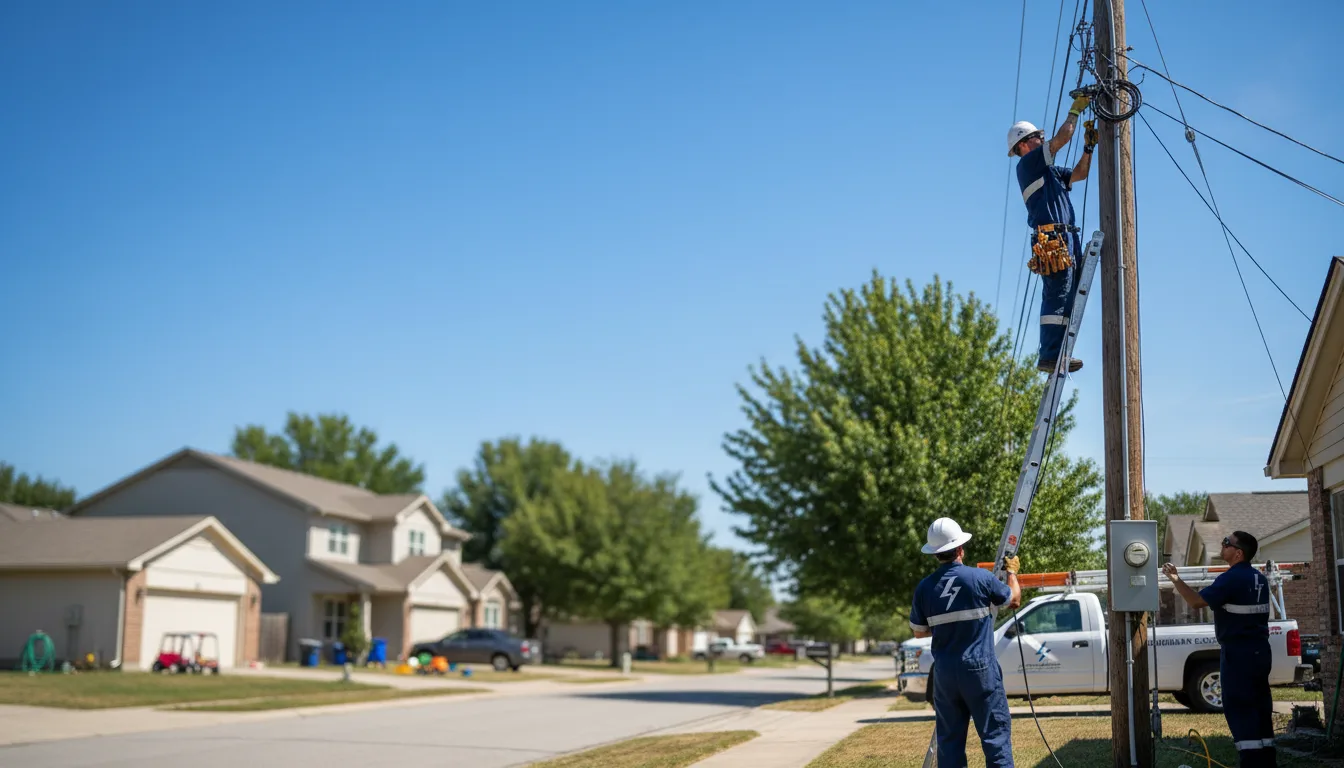 Residential electrician providing installation services in Tinley Park, IL